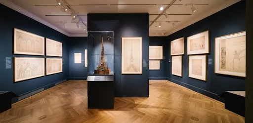 Viollet-le-Duc Drawing Worlds at Bard Graduate Center, 2026. Da Ping Luo