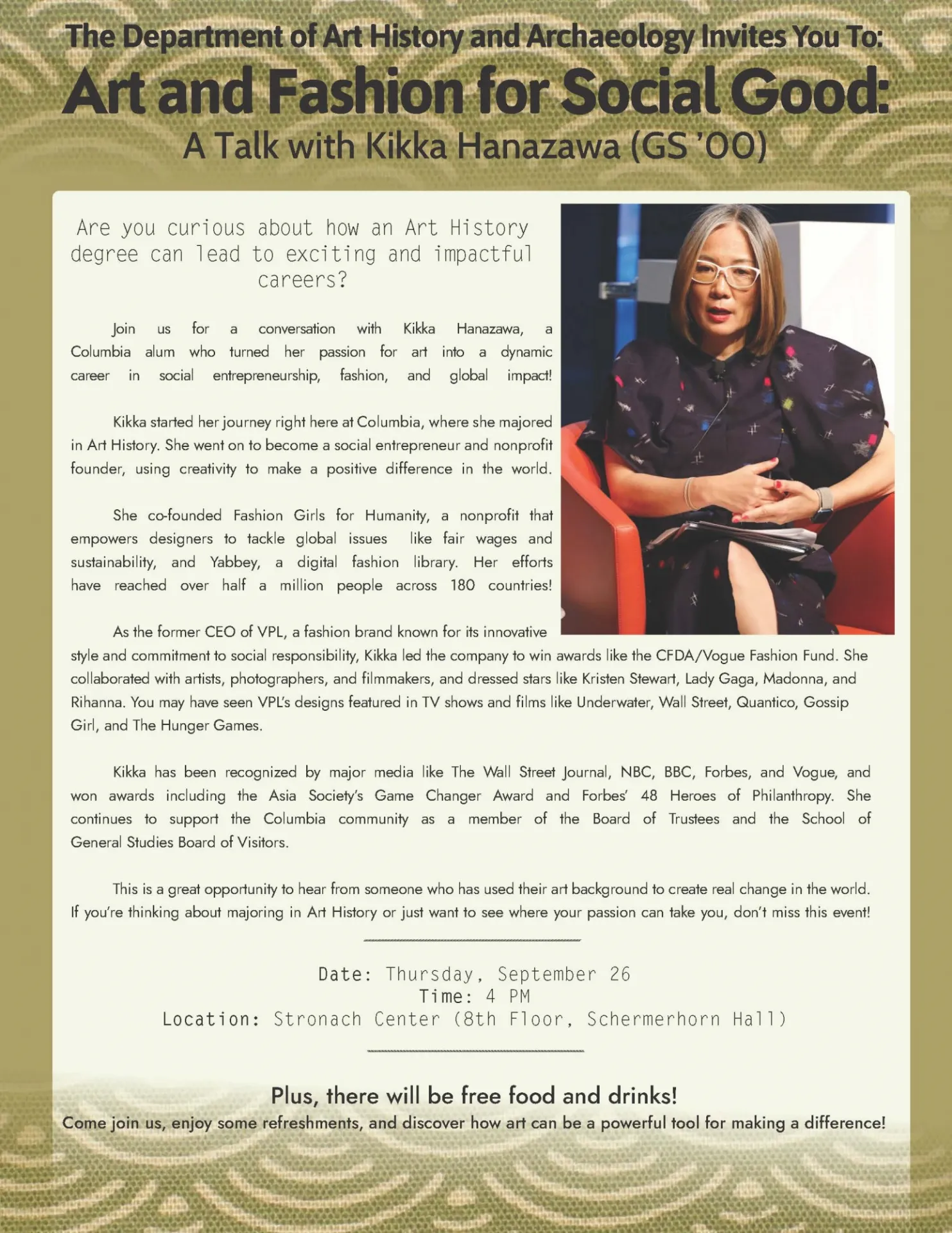 undergraduate event poster