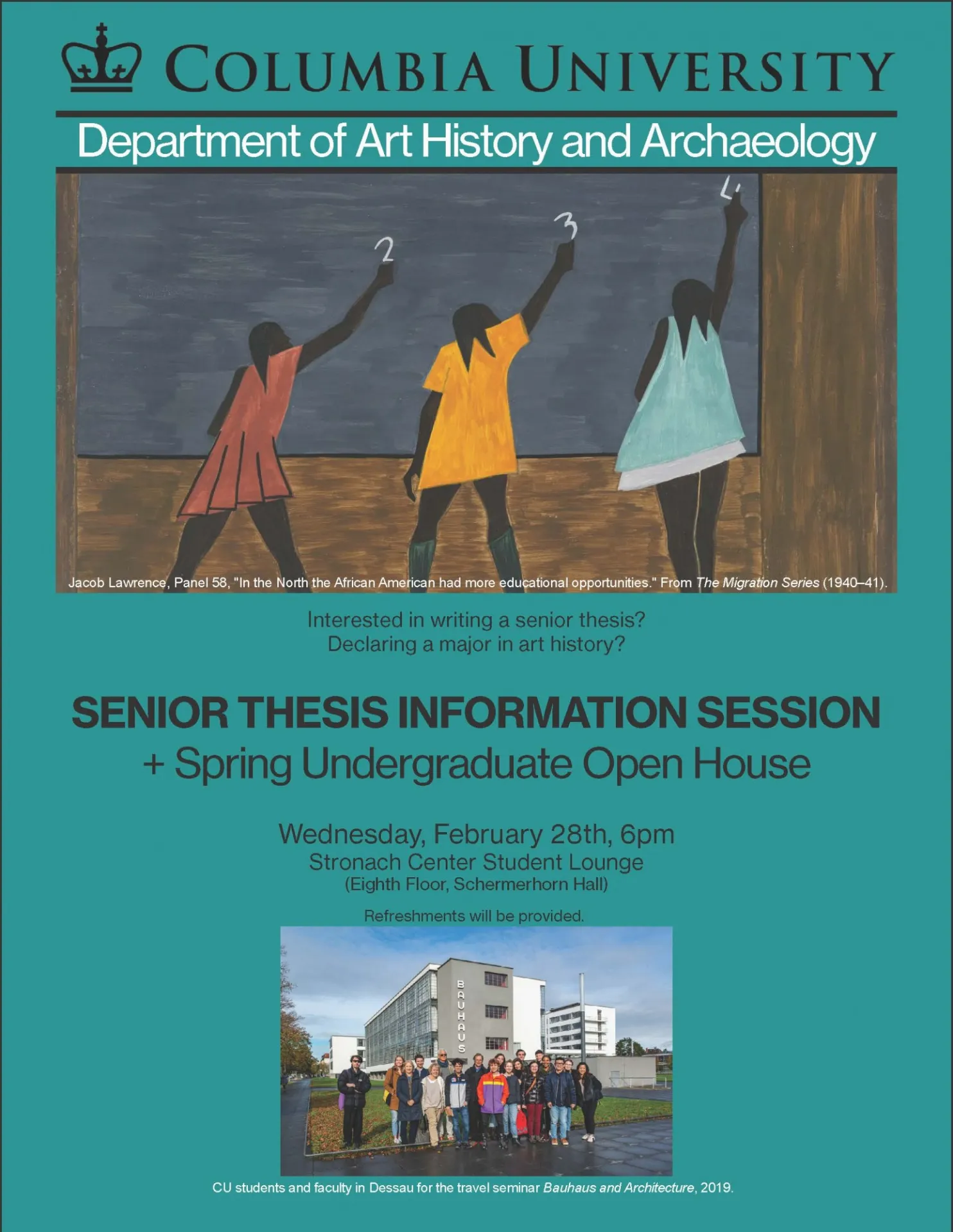 undergraduate open house poster