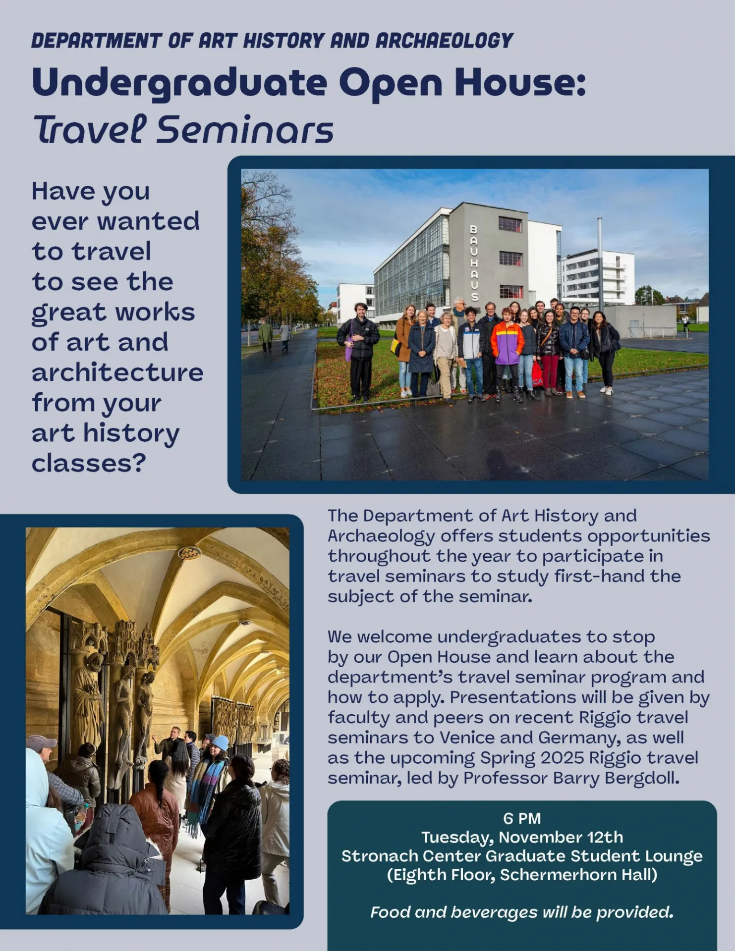 undergraduate open house poster