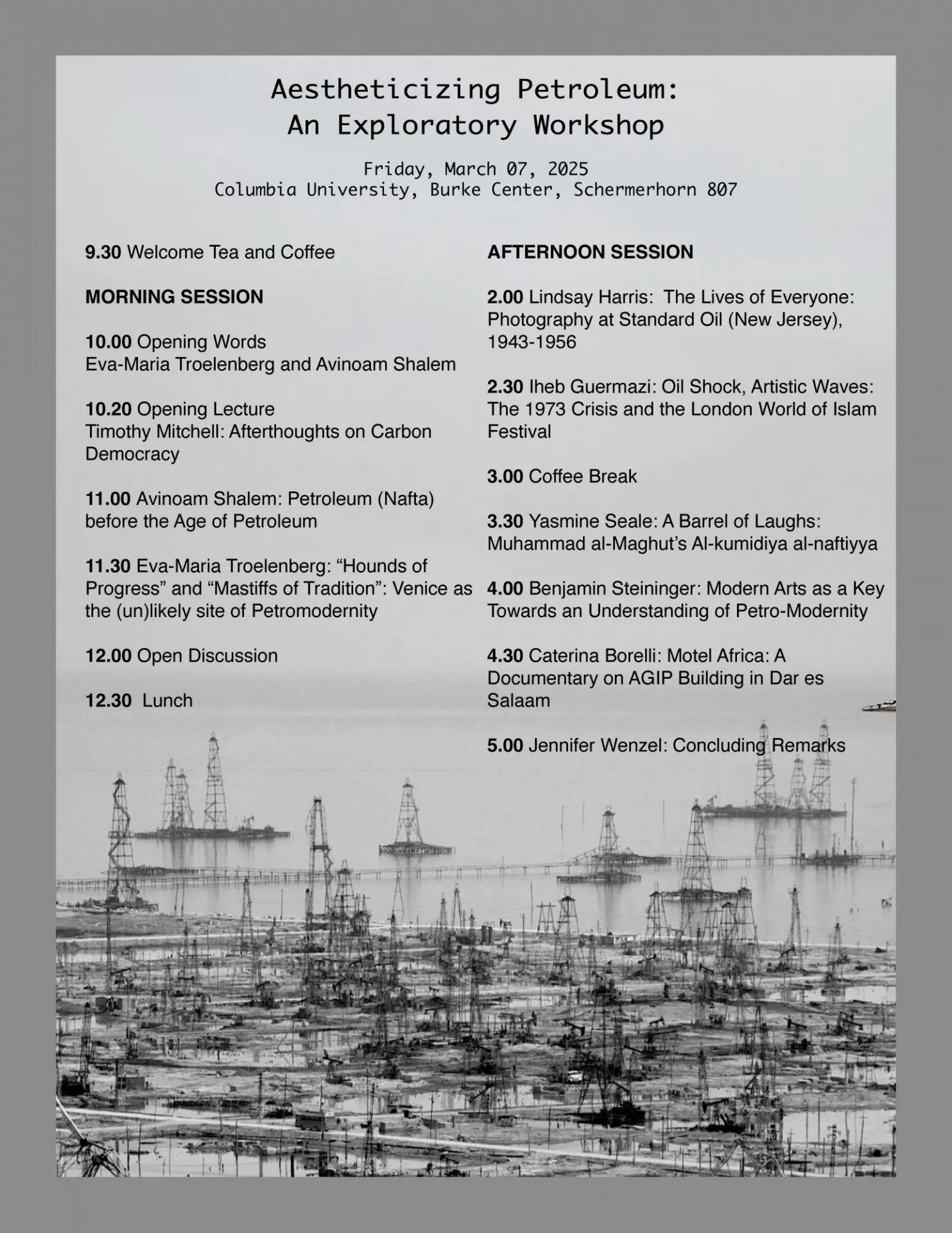 aestheticizing petroleum program
