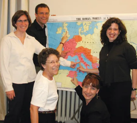 Prof Kampen and students