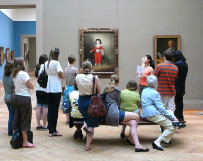 Students at the Metropolitan Museum of Art