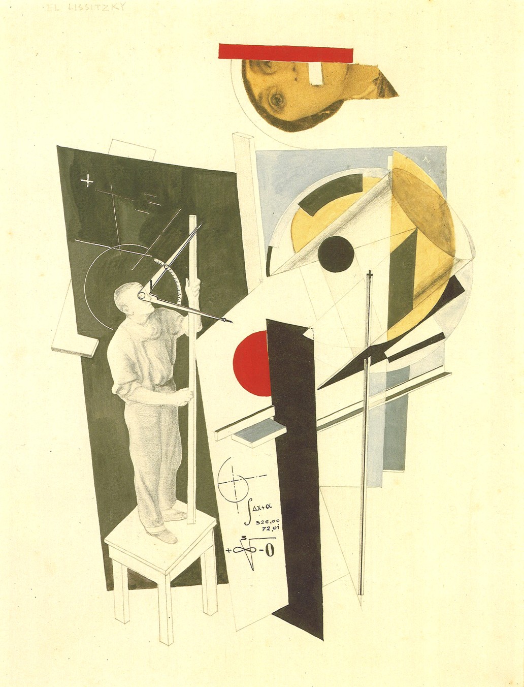 El Lissitzky, Tatlin at Work on the Monument to the Third International (1922)