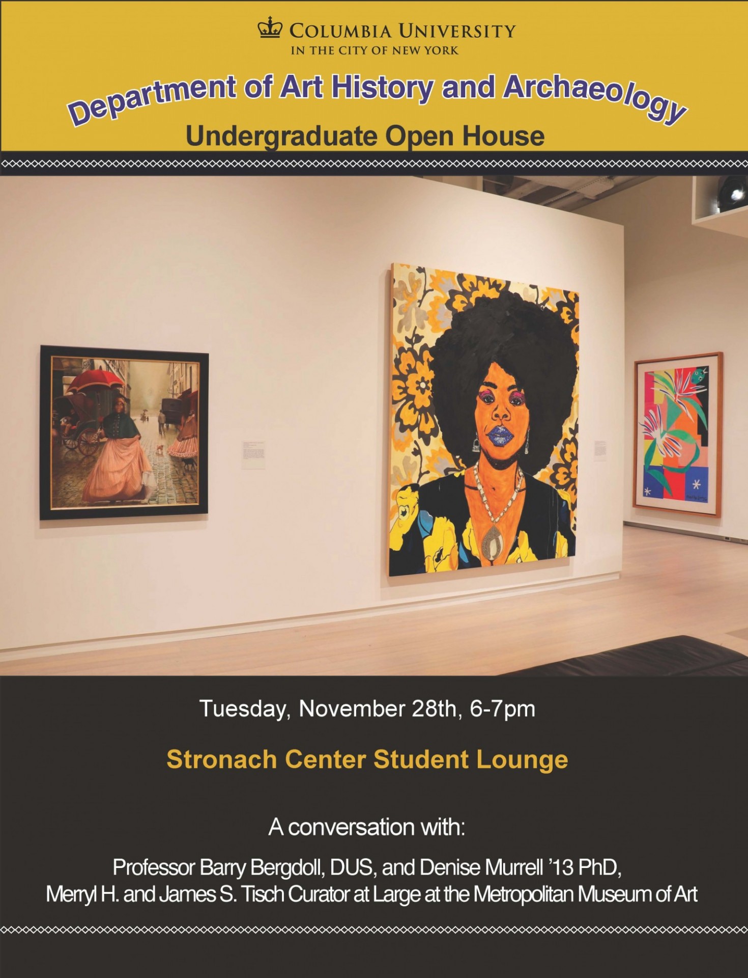 undergraduate open house flyer